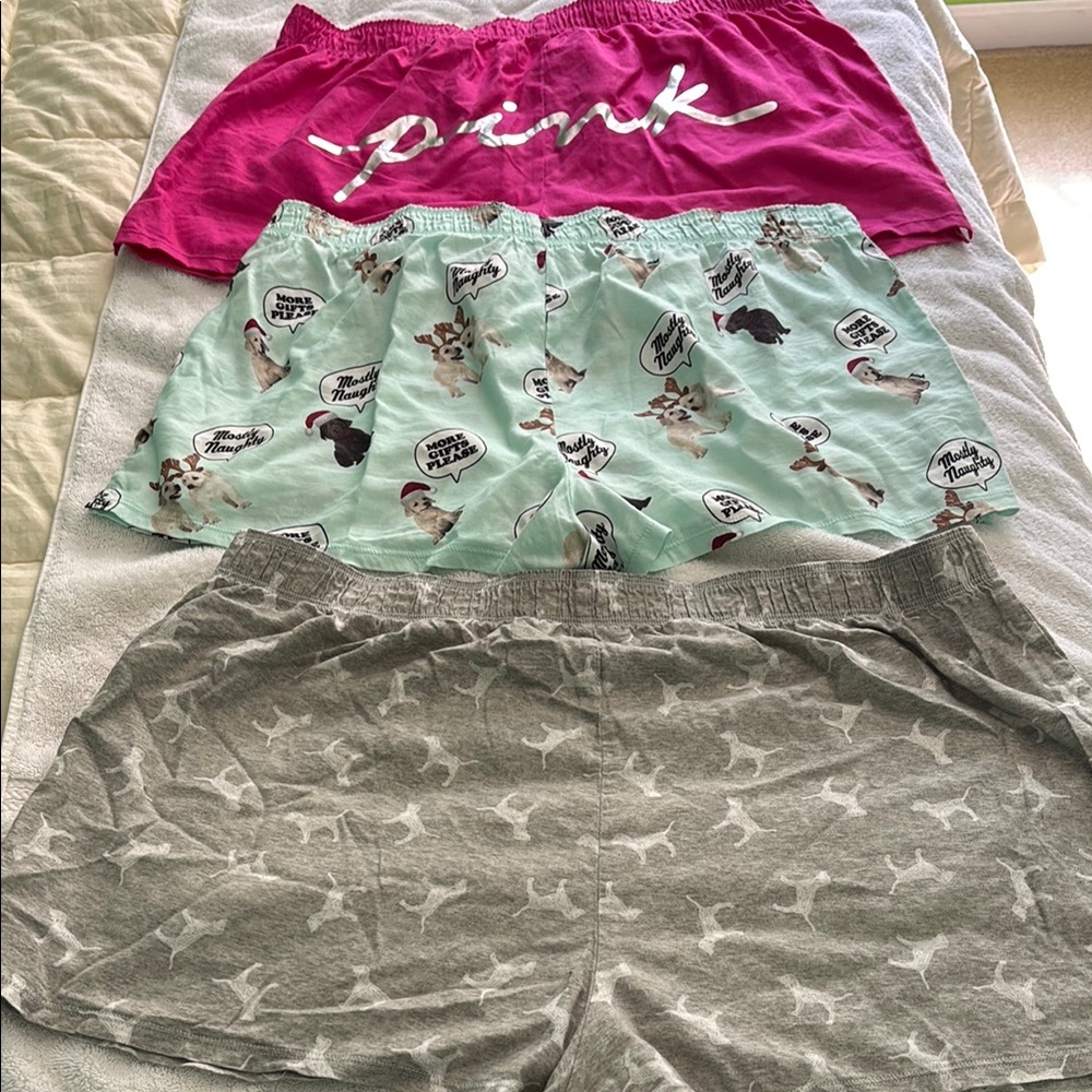 PINK Victoria's Secret sleep bodies. Comfortable cotton with elastic waist.